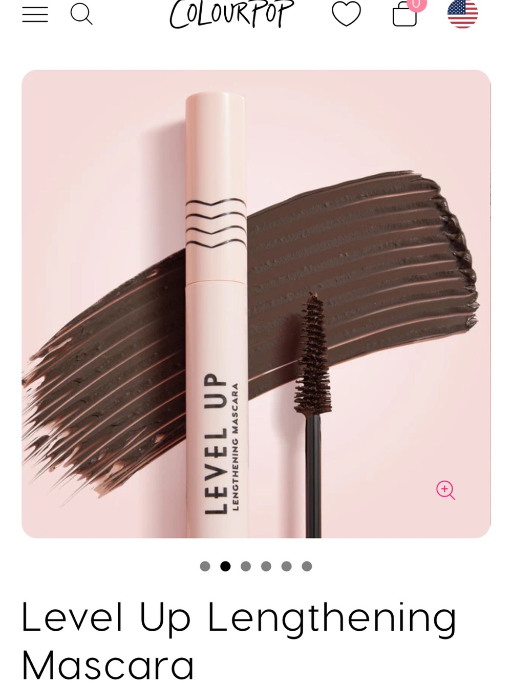 ColourPop Level Up Lengthening Mascara